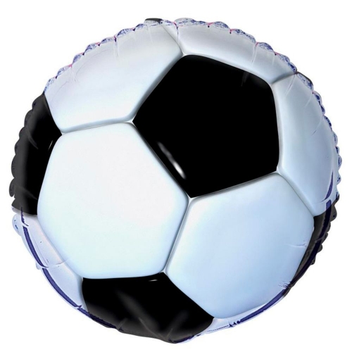 Balloon Foil 45cm Soccer Ball Ea