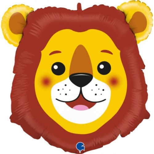 Balloon Foil SuperShape Lion Head 72cm Ea
