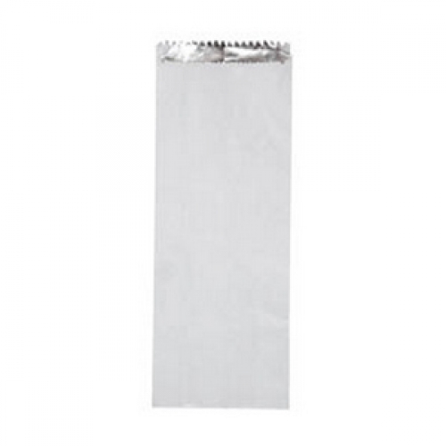 Kebab Bag Foil Plain White Pk 500 (270x100+40mm) Alt. 7737