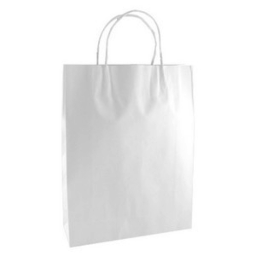 Carry Bag String Handle Medium White Ea
