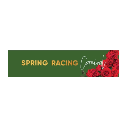 Spring Racing Roses Banner 195mm x 841mm Ea