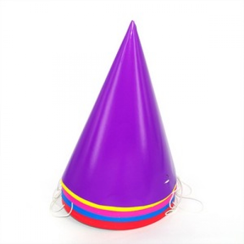 Hat Cone Assorted Colours Pk 8