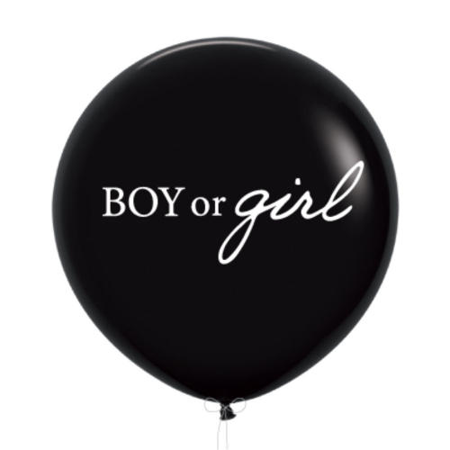 Balloon Latex Jumbo 90cm Gender Reveal Boy Or Girl Ea