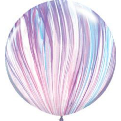 Balloon Latex Jumbo 76cm SuperAgate Fashion ea LIMITED STOCK