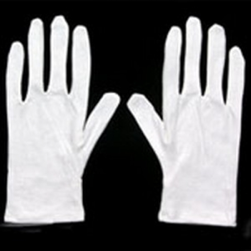 Gloves Cotton White Pk 12