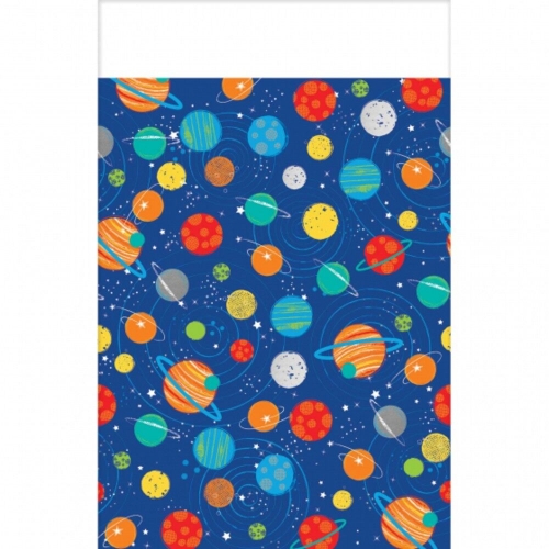 Blast Off Paper Tablecover 1.37m x 2.59m Ea