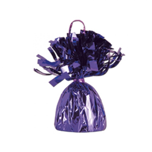 Balloon Weight Foil Purple Ea
