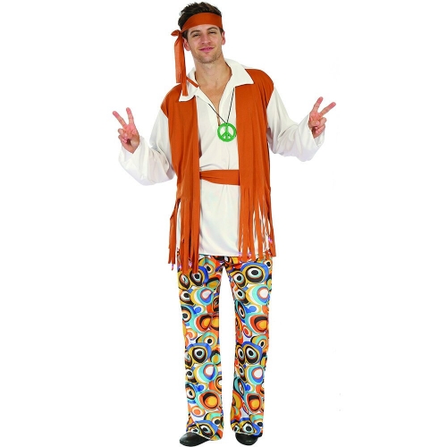 Costume Hippie Man Adult Large Ea