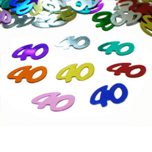 Confetti 40th Assorted 25gr Pk 1 CLEARANCE