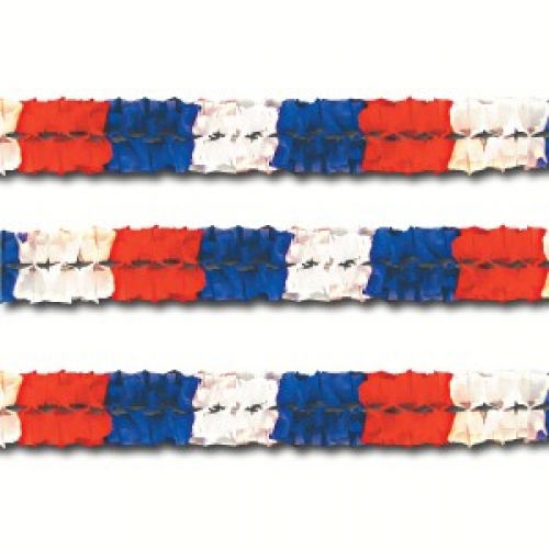 Garland Red White and Blue 10ft x 6inch Ea