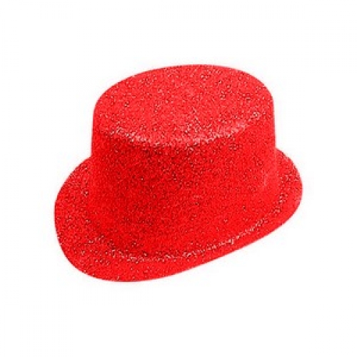 Hat Top Glitter Red Ea