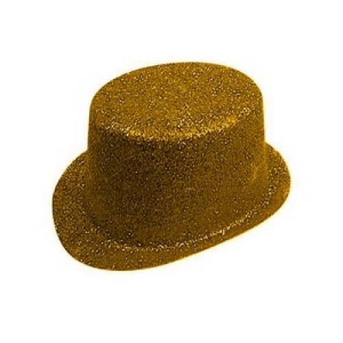 Hat Top Glitter Gold Ea