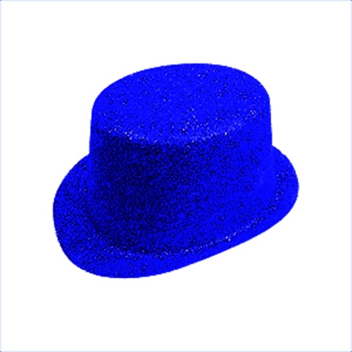 Hat Top Glitter Blue Ea