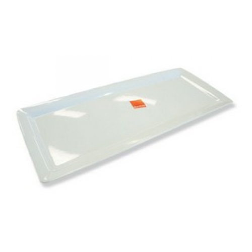 Platter Rectangle White Melamine 48cm x 20cm Ea