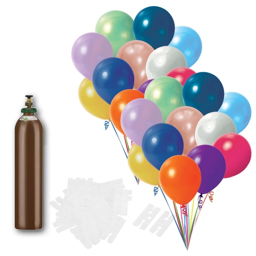 Helium Balloon Deal 140 Metallic Hire Kit
