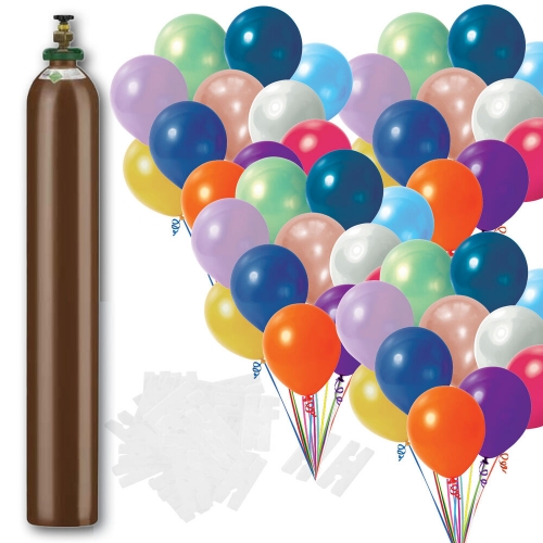 Helium Balloon Deal 600 Metallic Hire Kit