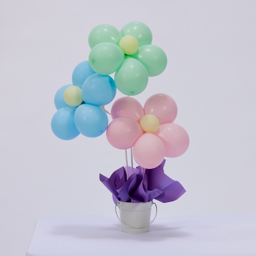 Floral Surprise Balloon Centerpiece Ea