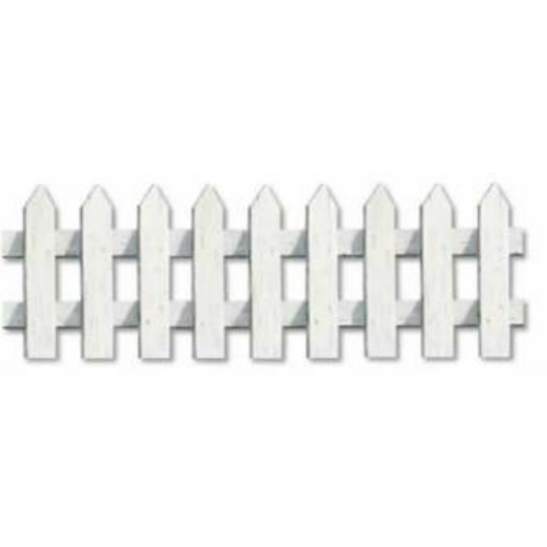Cut Out Fence Picket White Pk 3