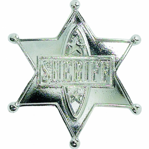 Sheriff Badge Plastic Ea