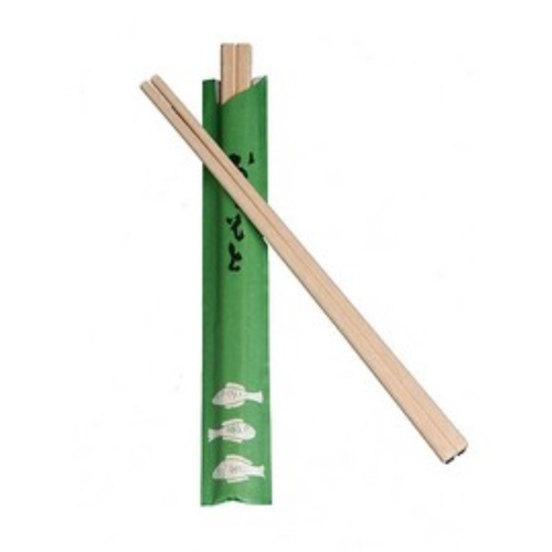Chopstick Wooden Wrapped Pk 100