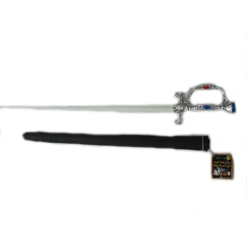 Sword Rapier with Scabbard Plastic 65cm