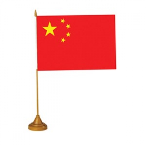 Chinese Flag Desk Ea