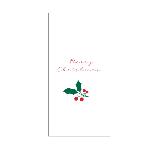 Napkin Xmas Dinner Quilted Pk100 GT Merry Berry