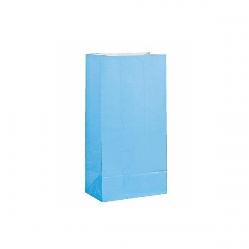 Bag Paper 26x14cm Powder Blue pk 12
