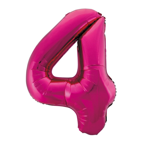 Balloon Foil Megaloon 86cm 4 Pink Ea