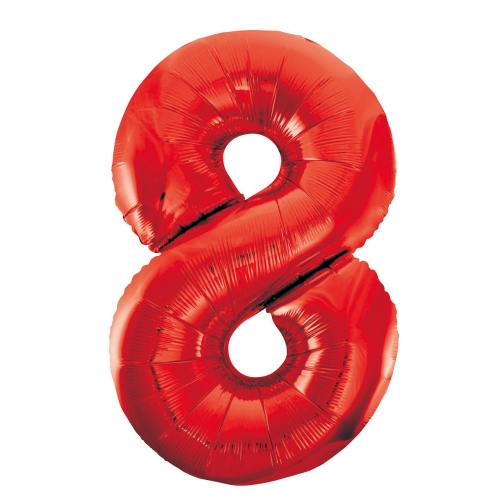 Balloon Foil Megaloon 86cm 8 Red Ea