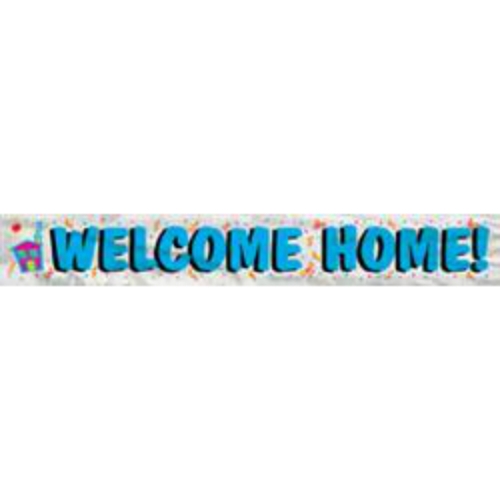 Banner Foil Welcome Home 3.6m ea