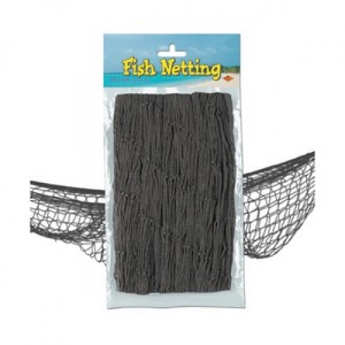 Luau Fish Netting Black Pk 1