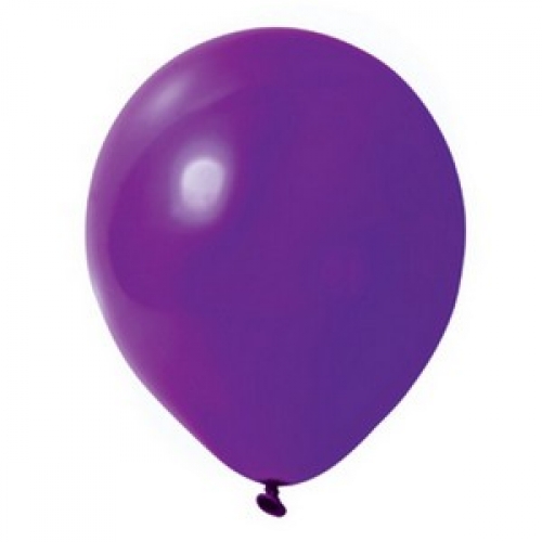 Balloon Latex 28cm Metallic Purple Pk 50