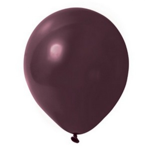 Balloon Latex 28cm Metallic Burgundy Pk 50