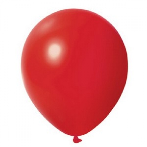 Balloon Latex 28cm Metallic Red Pk 50