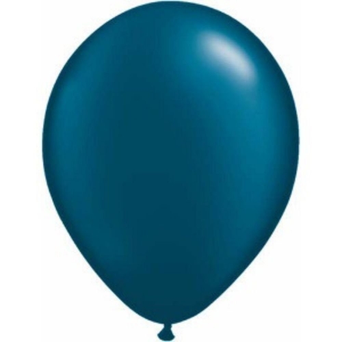 Balloon Latex 28cm Metallic Dark Blue 28cm Pk 50
