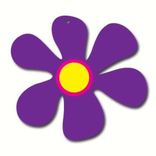 Cut Out Sixties Flower Purple Ea