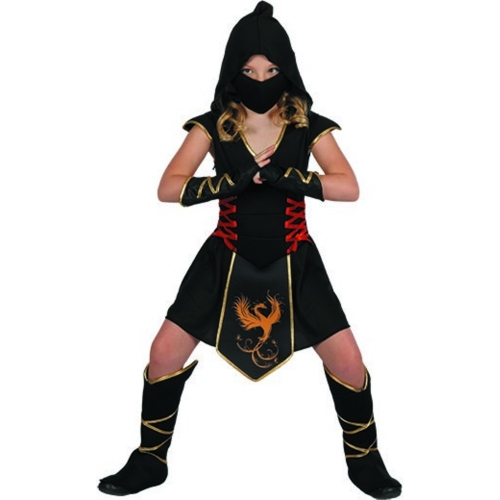 Costume Ninja Girl Child Large Ea