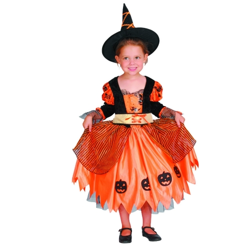 Costume Witch Orange Toddler Ea