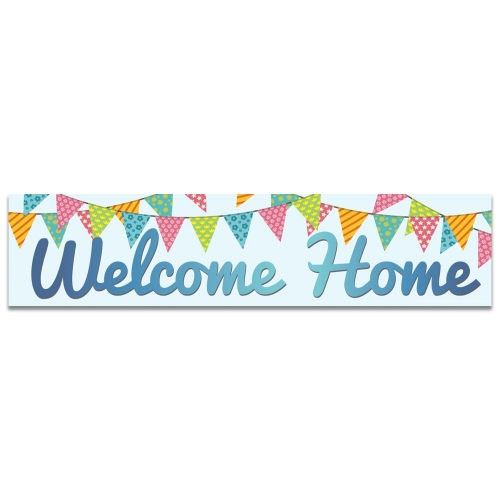 Banner Welcome Home195mm x 841mm Ea