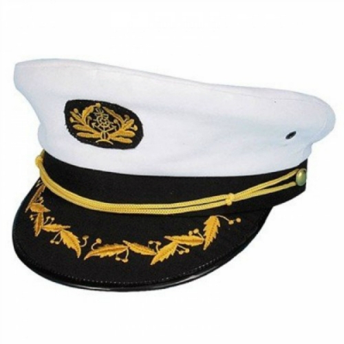 Hat Captain White Adult Ea