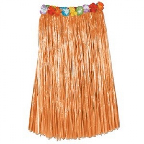 Hula Skirt With Flower Adult 90cm W x 80cm Ea