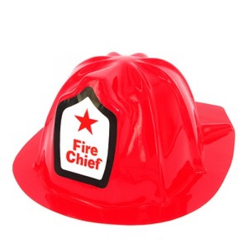 Hat Fire Chief Red Ea