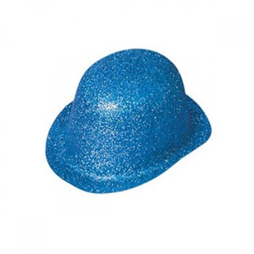 Hat Bowler Glitter Blue Ea