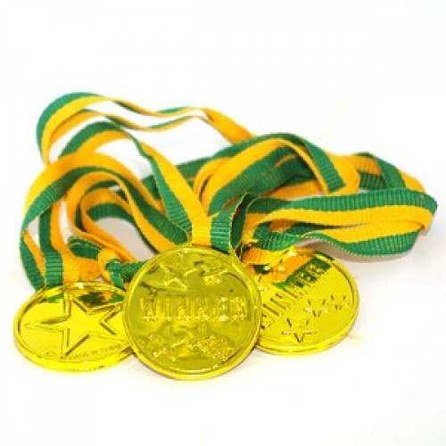 Medal Winner Gold Mini Ea BULK