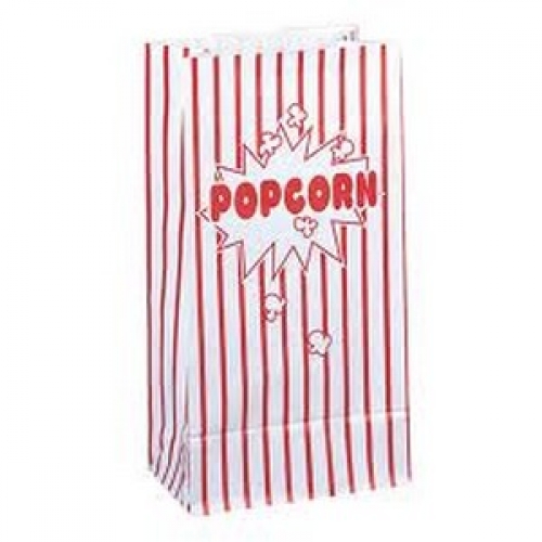 Popcorn Paper Bag 26x14cm Pk 10