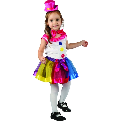 Costume Clown Girl Toddler Ea