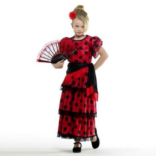 Costume Spanish Lady Child Large 11-14 Ea