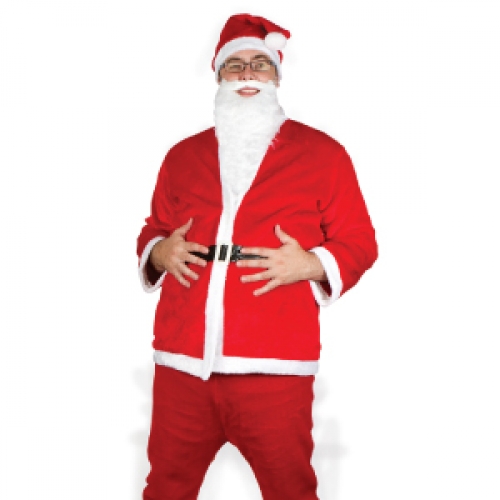 Costume Santa Suit Basic Adult Standard Ea