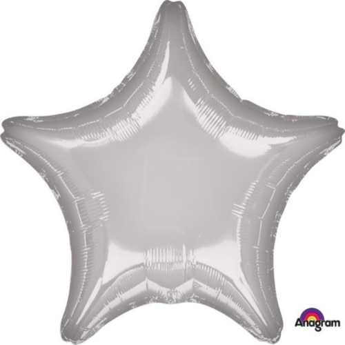 Balloon Foil 45cm Star Silver Ea